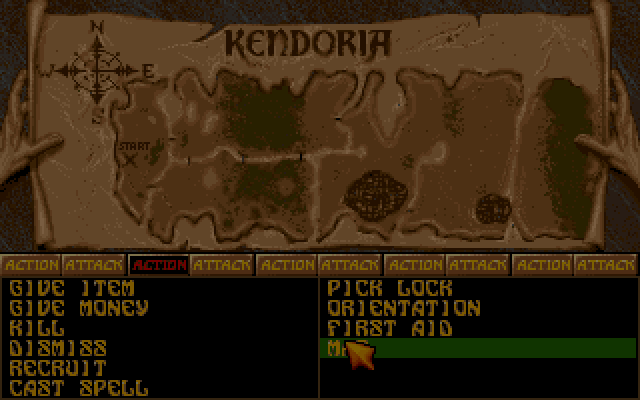 Ishar - Legend of the Fortress [Falcon030] atari screenshot